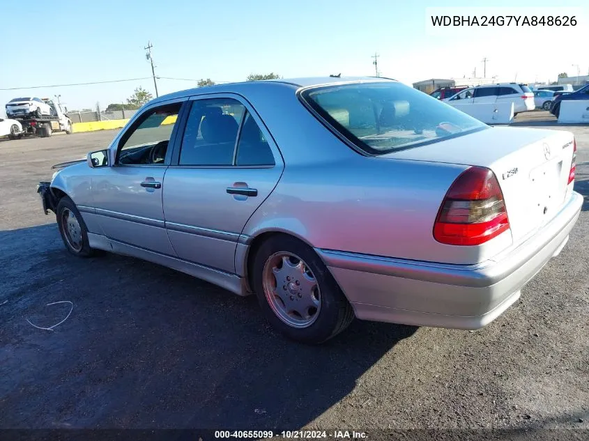 2000 Mercedes-Benz C 230 VIN: WDBHA24G7YA848626 Lot: 40655099