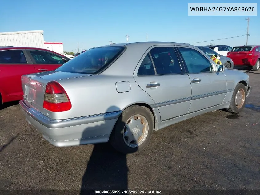 2000 Mercedes-Benz C 230 VIN: WDBHA24G7YA848626 Lot: 40655099