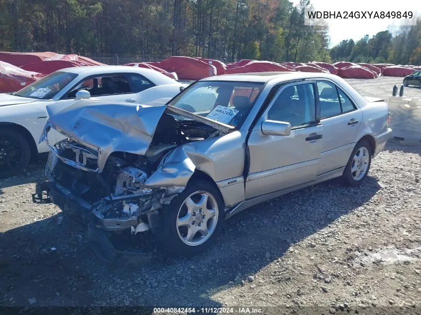 2000 Mercedes-Benz C 230 Kompressor VIN: WDBHA24GXYA849849 Lot: 40842454