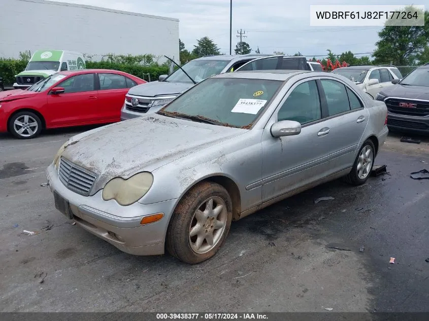 2002 Mercedes-Benz C 240 VIN: WDBRF61J82F177264 Lot: 39438377