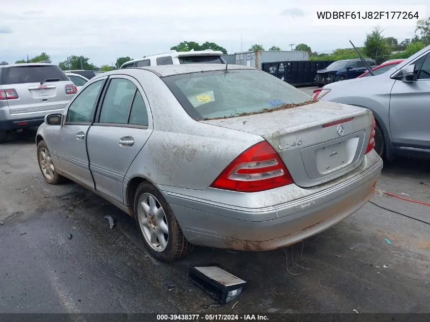 2002 Mercedes-Benz C 240 VIN: WDBRF61J82F177264 Lot: 39438377