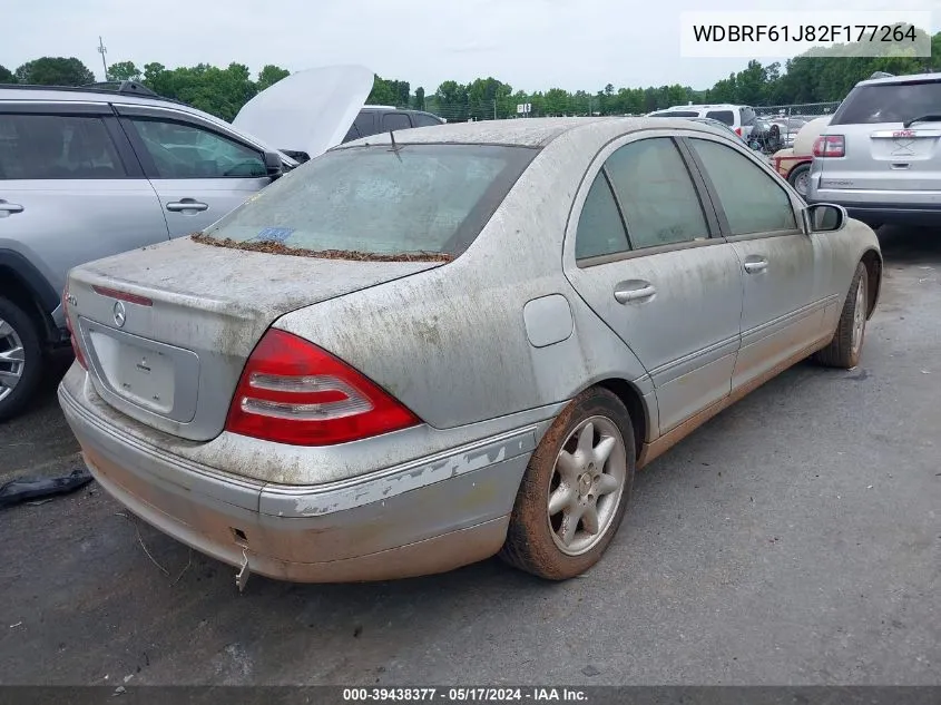 2002 Mercedes-Benz C 240 VIN: WDBRF61J82F177264 Lot: 39438377