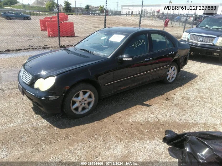 2002 Mercedes-Benz C 240 VIN: WDBRF61J22F227883 Lot: 39759606