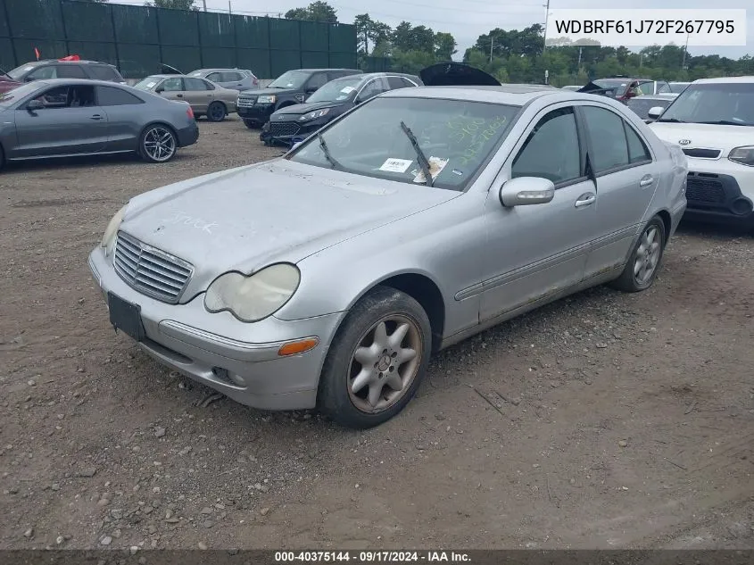 2002 Mercedes-Benz C 240 VIN: WDBRF61J72F267795 Lot: 40375144