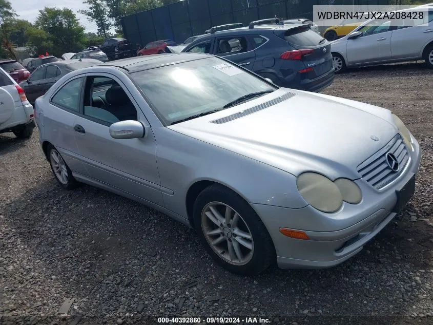 2002 Mercedes-Benz C 230 VIN: WDBRN47JX2A208428 Lot: 40392860