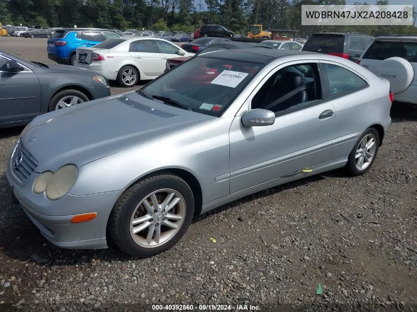 2002 Mercedes-Benz C 230 VIN: WDBRN47JX2A208428 Lot: 40392860