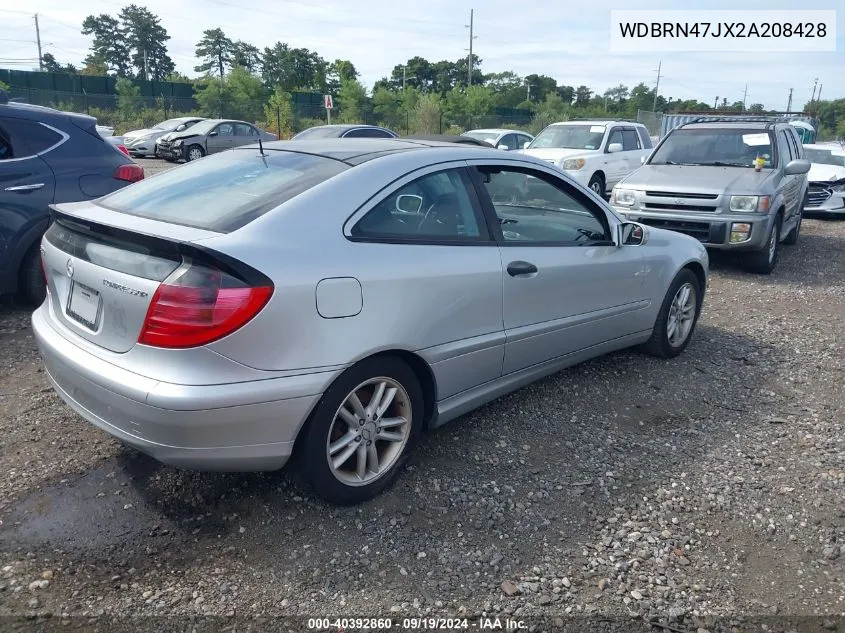 2002 Mercedes-Benz C 230 VIN: WDBRN47JX2A208428 Lot: 40392860