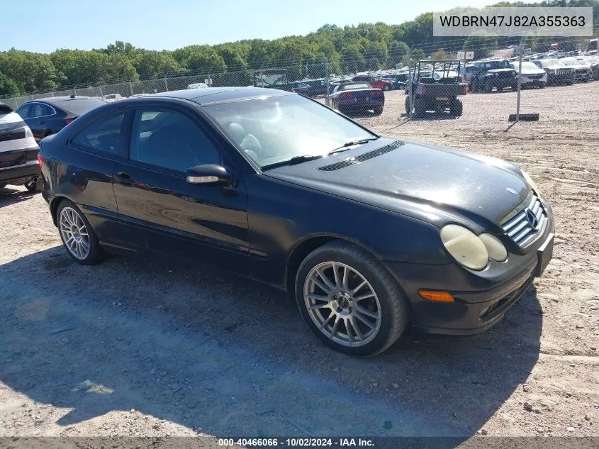 2002 Mercedes-Benz C 230 VIN: WDBRN47J82A355363 Lot: 40466066