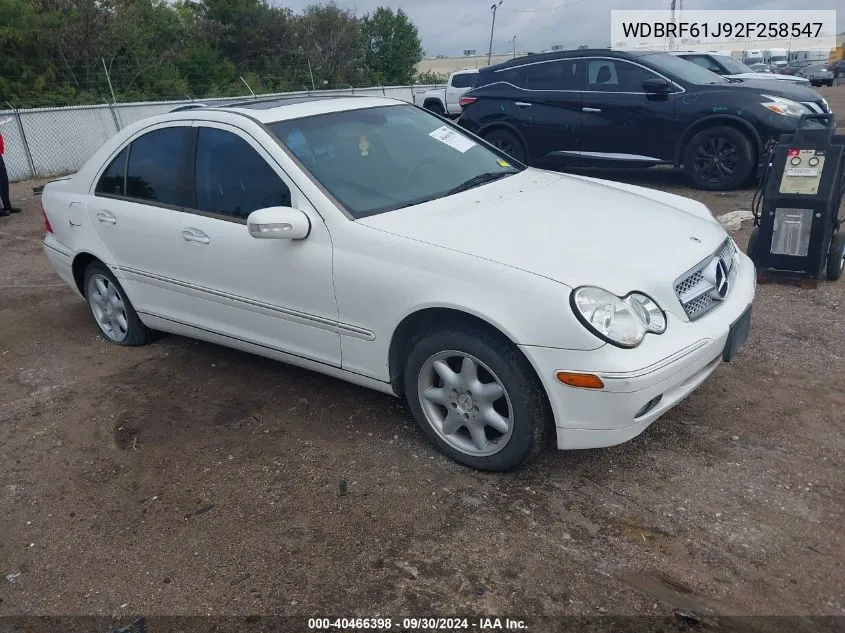 2002 Mercedes-Benz C-Class VIN: WDBRF61J92F258547 Lot: 40466398