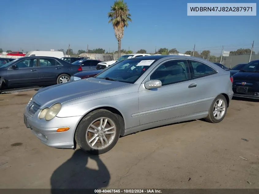 2002 Mercedes-Benz C 230 VIN: WDBRN47J82A287971 Lot: 40467545