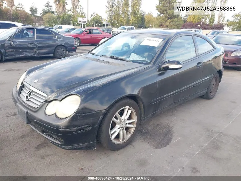 2002 Mercedes-Benz C 230 VIN: WDBRN47J52A358866 Lot: 40696424