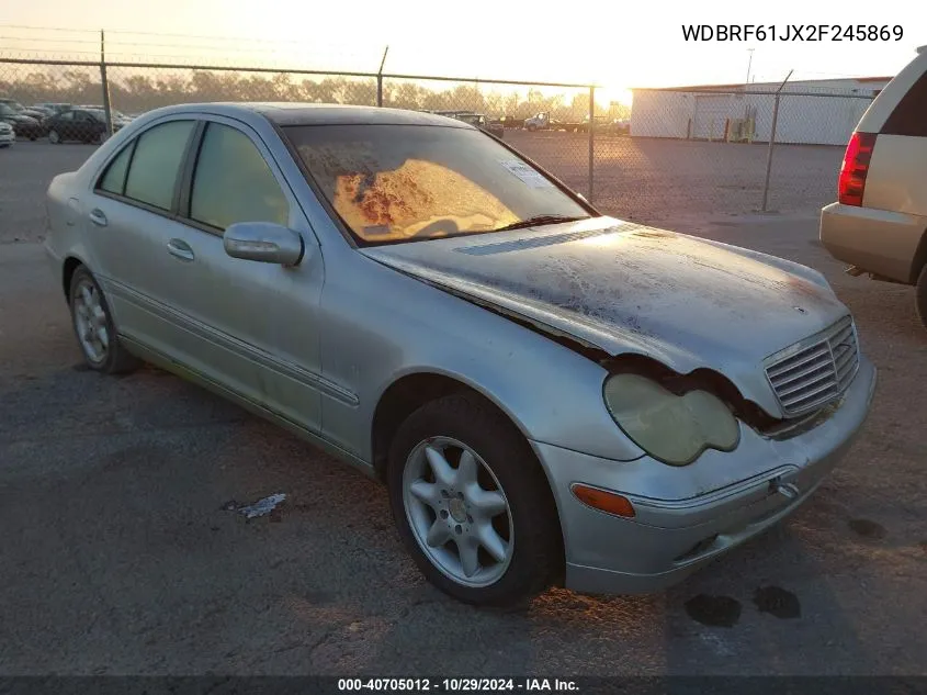 2002 Mercedes-Benz C 240 VIN: WDBRF61JX2F245869 Lot: 40705012