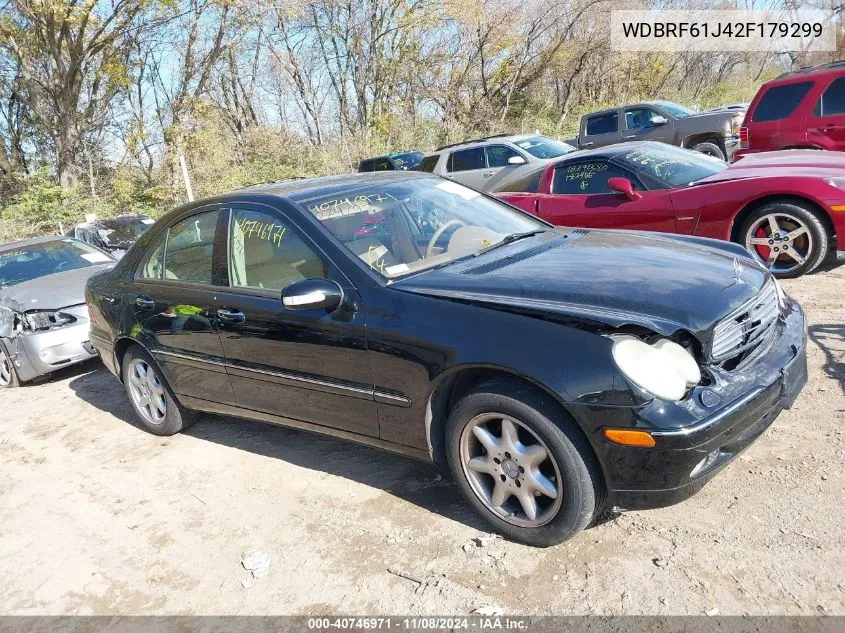 2002 Mercedes-Benz C 240 VIN: WDBRF61J42F179299 Lot: 40746971