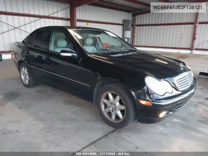 2002 Mercedes-Benz C 240 VIN: WDBRF61J02F138121 Lot: 40814590