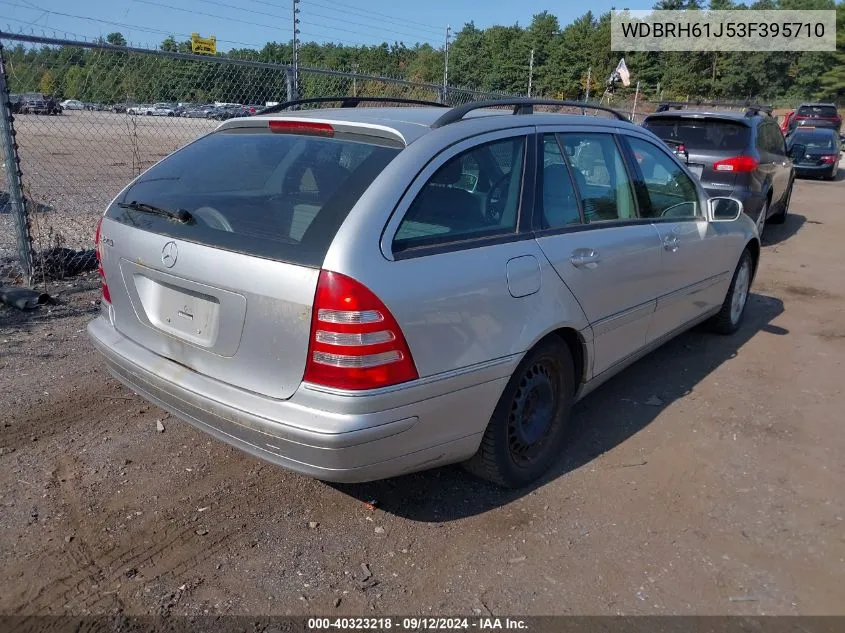 2003 Mercedes-Benz C 240 VIN: WDBRH61J53F395710 Lot: 40323218