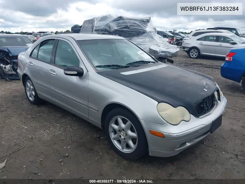 2003 Mercedes-Benz C 240 VIN: WDBRF61J13F383284 Lot: 40358377