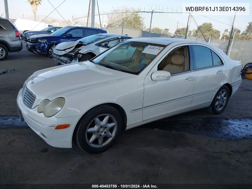 2003 Mercedes-Benz C 240 VIN: WDBRF61J13E014396 Lot: 40453759