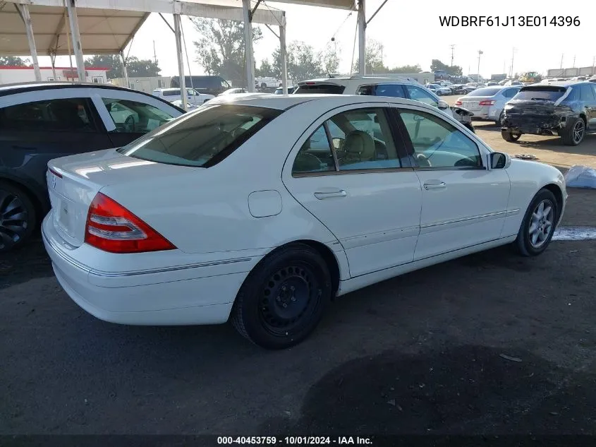 2003 Mercedes-Benz C 240 VIN: WDBRF61J13E014396 Lot: 40453759