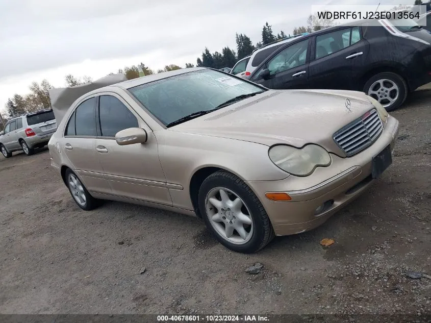 2003 Mercedes-Benz C 240 VIN: WDBRF61J23E013564 Lot: 40678601