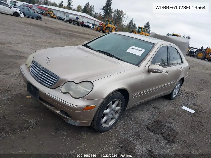 2003 Mercedes-Benz C 240 VIN: WDBRF61J23E013564 Lot: 40678601