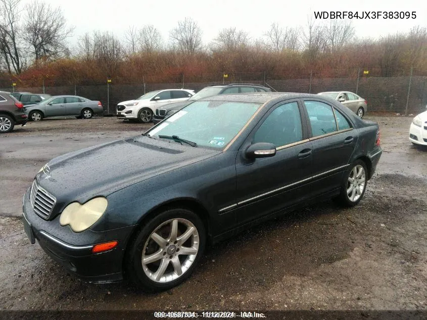 2003 Mercedes-Benz C-Class 3.2L VIN: WDBRF84JX3F383095 Lot: 40687834