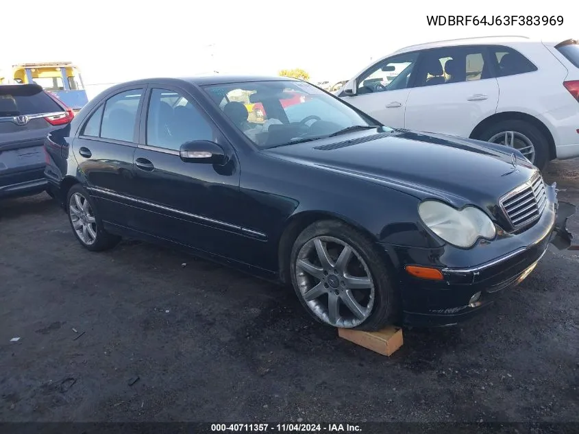 2003 Mercedes-Benz C 320 Sport VIN: WDBRF64J63F383969 Lot: 40711357