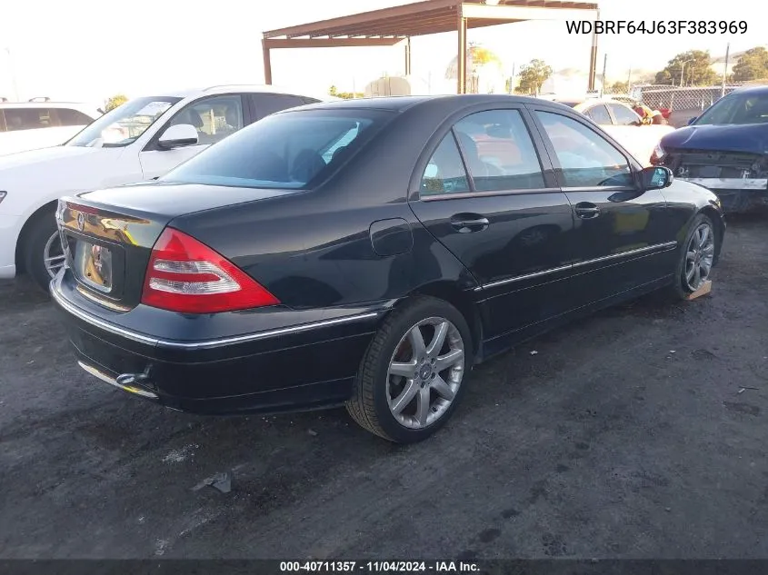 2003 Mercedes-Benz C 320 Sport VIN: WDBRF64J63F383969 Lot: 40711357