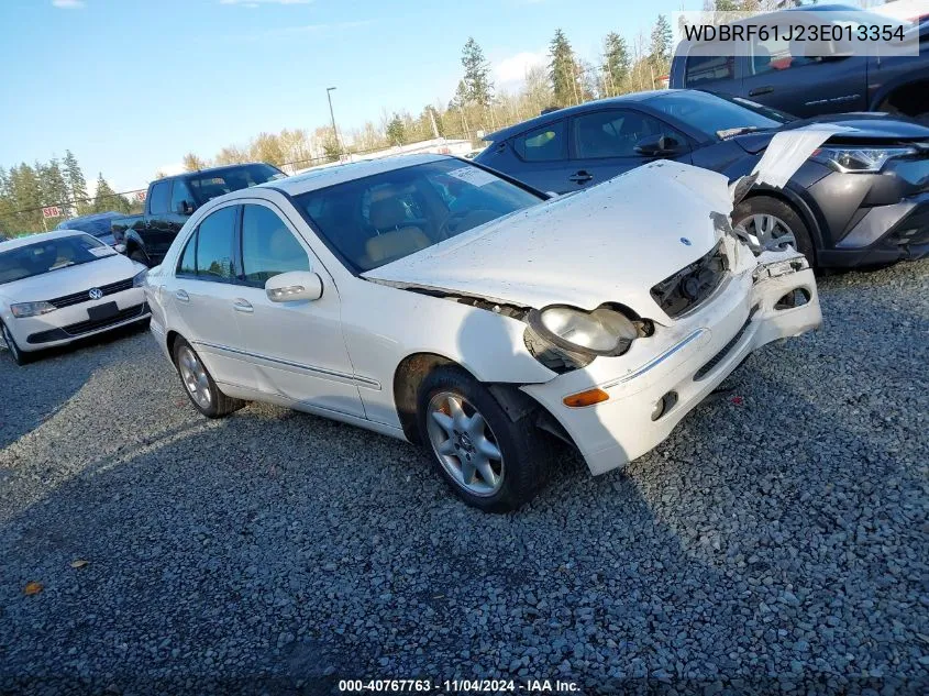 2003 Mercedes-Benz C 240 VIN: WDBRF61J23E013354 Lot: 40767763