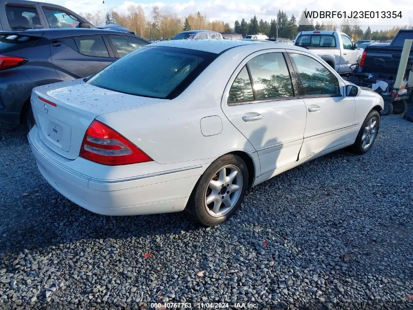 2003 Mercedes-Benz C 240 VIN: WDBRF61J23E013354 Lot: 40767763