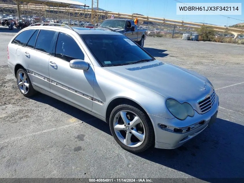 2003 Mercedes-Benz C 240 VIN: WDBRH61JX3F342114 Lot: 40854911