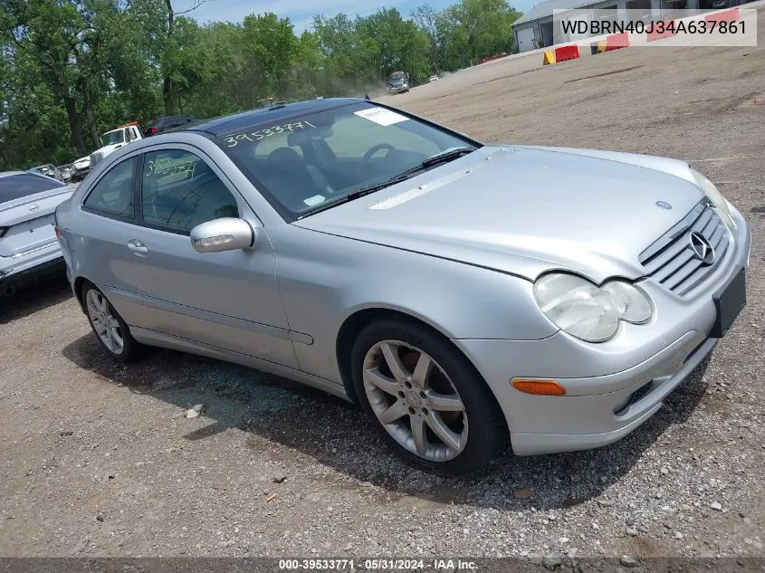 2004 Mercedes-Benz C 230 Kompressor Sport VIN: WDBRN40J34A637861 Lot: 39533771