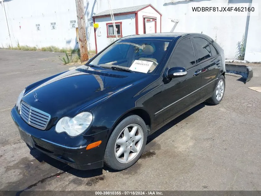 2004 Mercedes-Benz C 240 4Matic VIN: WDBRF81JX4F462160 Lot: 39810355