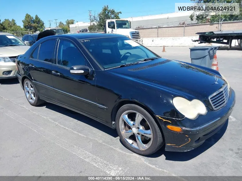 2004 Mercedes-Benz C 230 Kompressor Sport/Sport VIN: WDBRF40J04A624921 Lot: 40114390