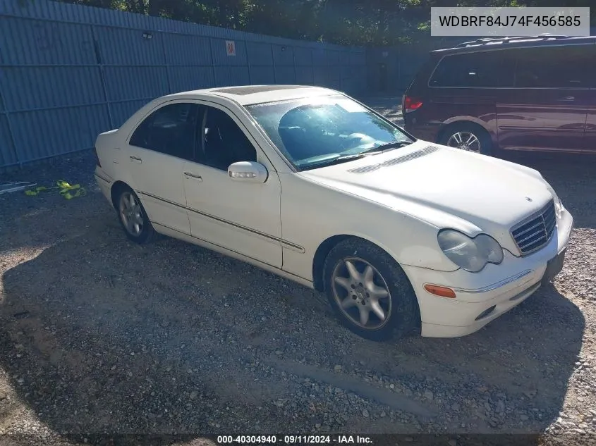 2004 Mercedes-Benz C 320 4Matic VIN: WDBRF84J74F456585 Lot: 40304940