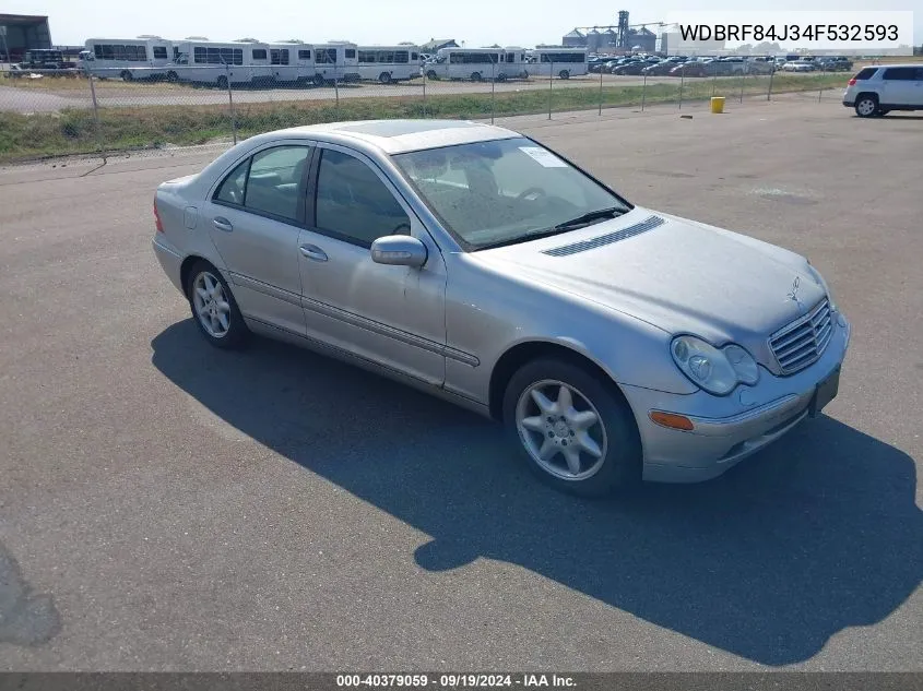 2004 Mercedes-Benz C 320 4Matic VIN: WDBRF84J34F532593 Lot: 40379059