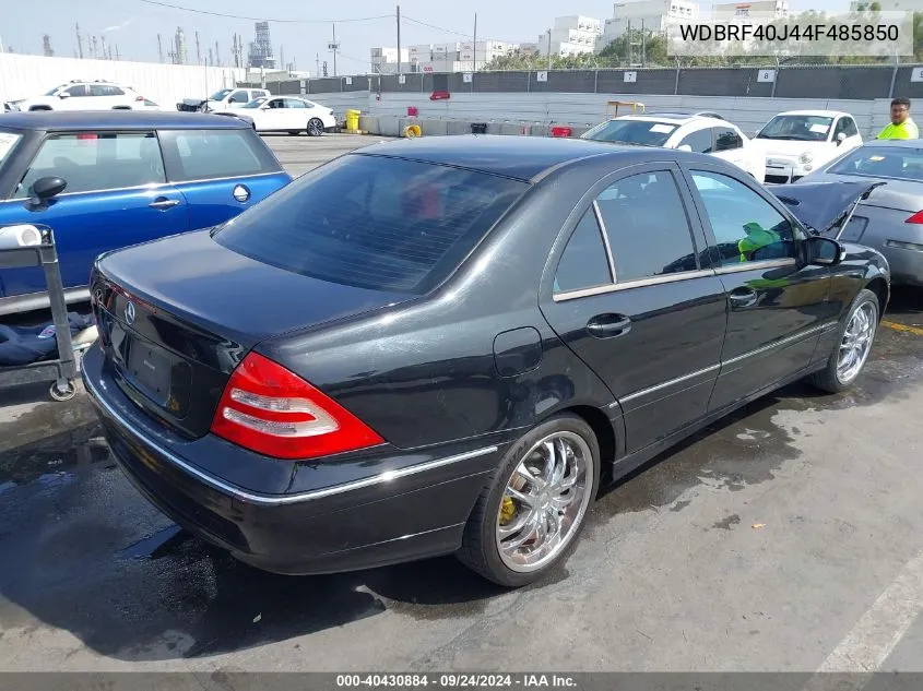 2004 Mercedes-Benz C 230 Kompressor Sport/Sport VIN: WDBRF40J44F485850 Lot: 40430884