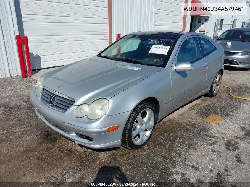 2004 Mercedes-Benz C 230K Sport Coupe VIN: WDBRN40J34A579461 Lot: 40433294