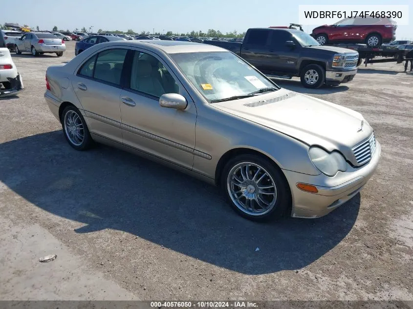 2004 Mercedes-Benz C 240 VIN: WDBRF61J74F468390 Lot: 40576050