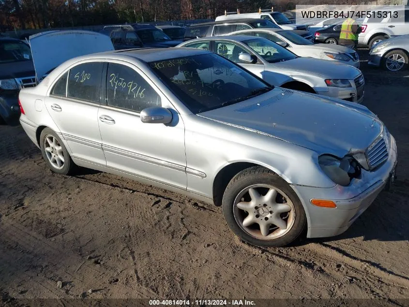 2004 Mercedes-Benz C 320 4Matic VIN: WDBRF84J74F515313 Lot: 40814014