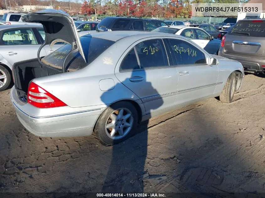 2004 Mercedes-Benz C 320 4Matic VIN: WDBRF84J74F515313 Lot: 40814014