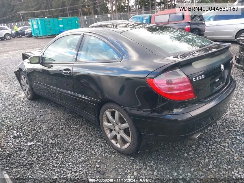 2004 Mercedes-Benz C-Class 1.8L VIN: WDBRN40J04A630169 Lot: 40858248