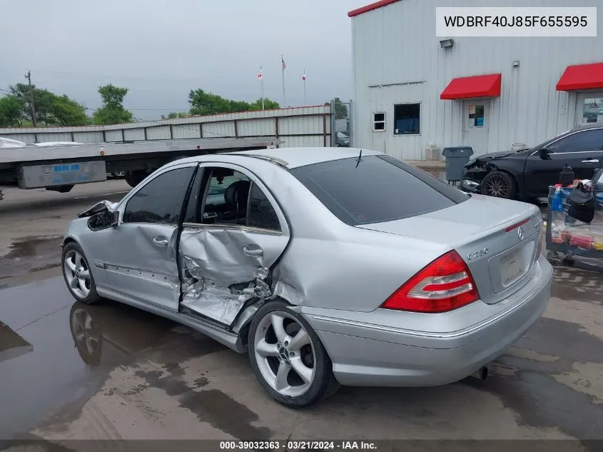 WDBRF40J85F655595 2005 Mercedes-Benz C 230 Kompressor Sport