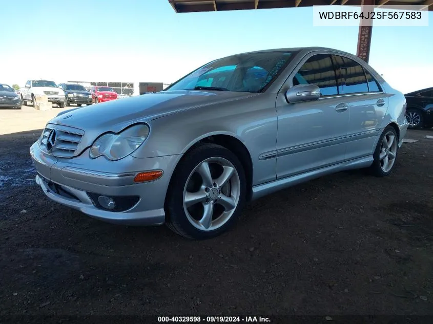 2005 Mercedes-Benz C 320 Luxury/Sport VIN: WDBRF64J25F567583 Lot: 40329598