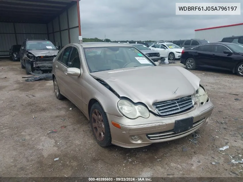 2005 Mercedes-Benz C 240 VIN: WDBRF61J05A796197 Lot: 40395603