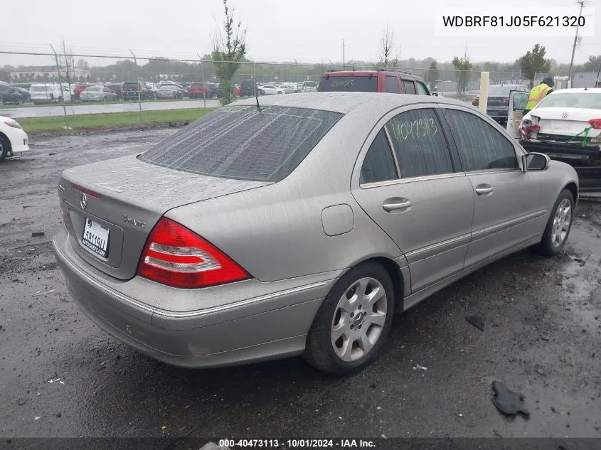 2005 Mercedes-Benz C 240 4Matic VIN: WDBRF81J05F621320 Lot: 40473113