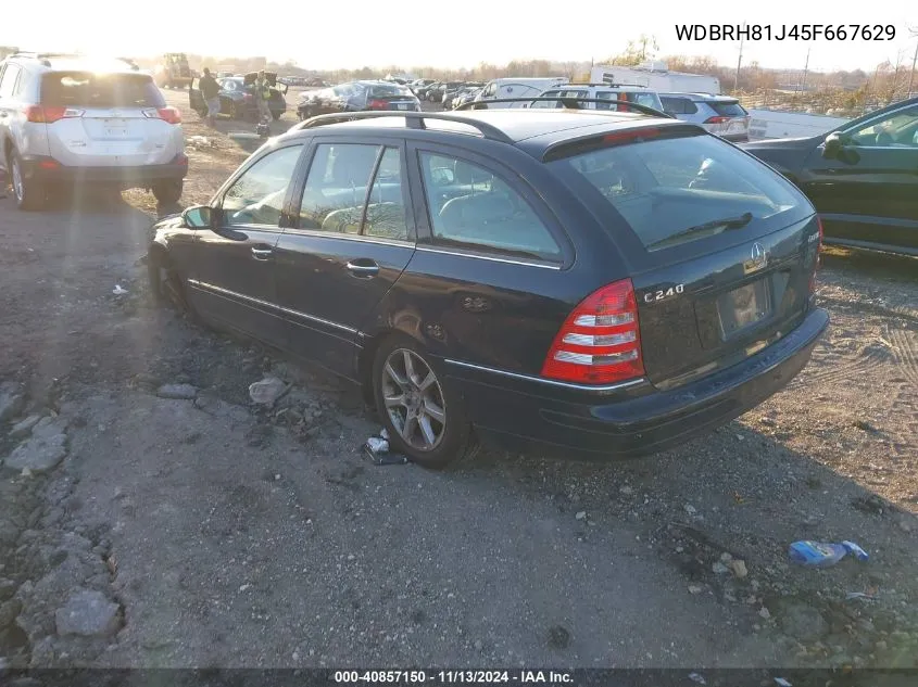 2005 Mercedes-Benz C 240 Luxury 4Matic VIN: WDBRH81J45F667629 Lot: 40857150