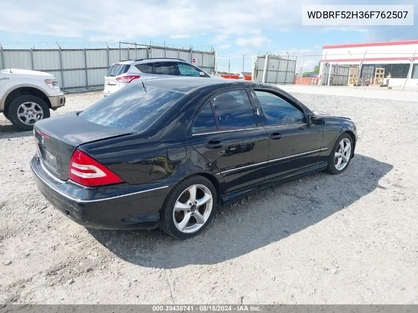 2006 Mercedes-Benz C 230 Sport VIN: WDBRF52H36F762507 Lot: 39435741