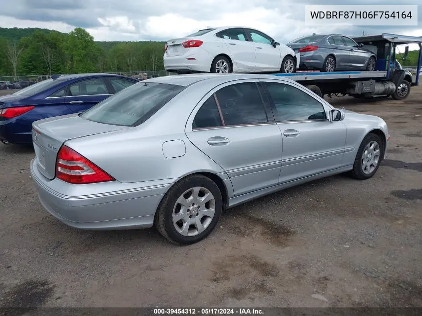 2006 Mercedes-Benz C 350 Luxury 4Matic VIN: WDBRF87H06F754164 Lot: 39454312