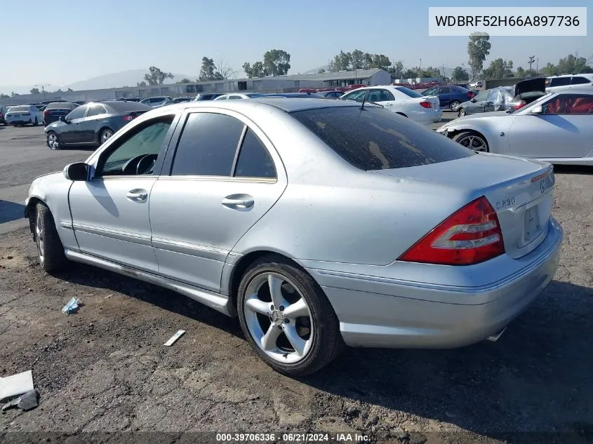 2006 Mercedes-Benz C 230 VIN: WDBRF52H66A897736 Lot: 39706336