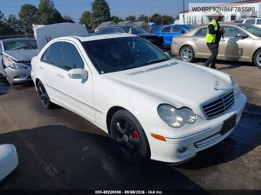 WDBRF92H86F785580 2006 Mercedes-Benz C 280 Luxury 4Matic